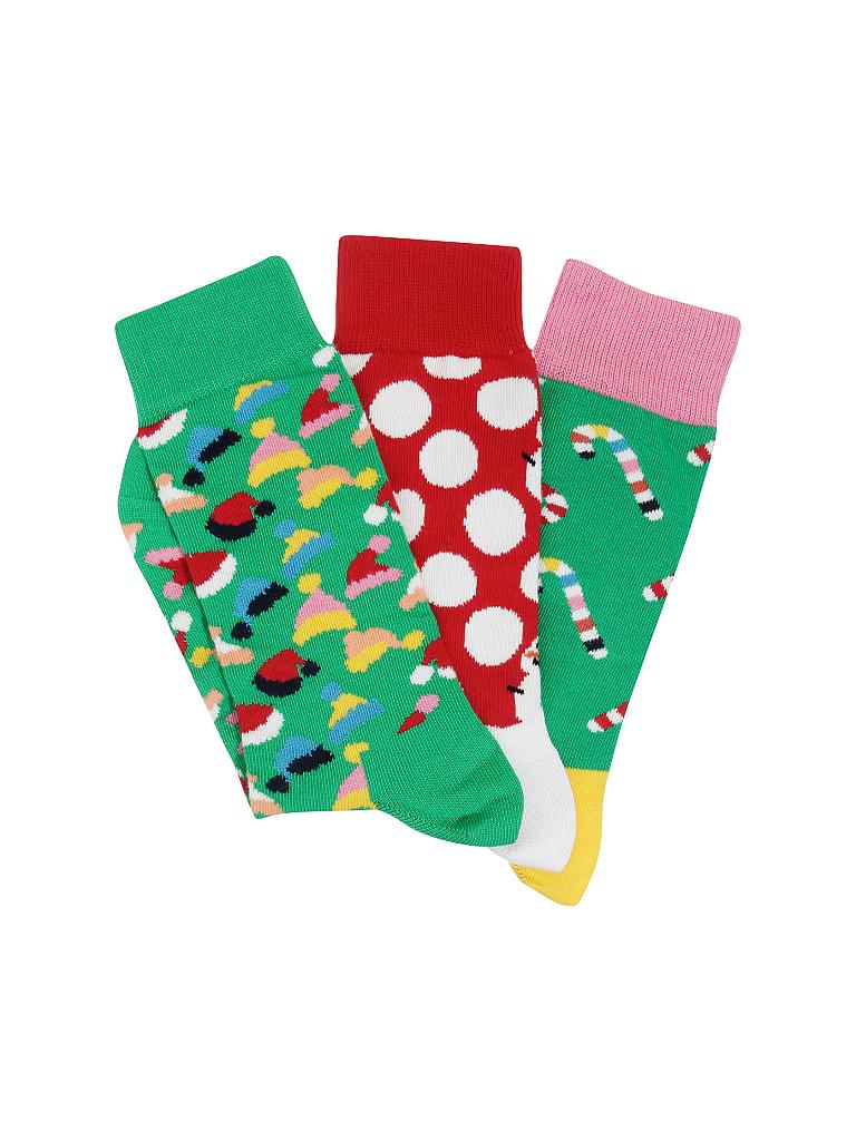 HAPPY SOCKS DamenSocken Geschenkbox 3er "Holiday Tree" 3640 bunt