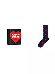HAPPY SOCKS | Herren Geschenkbox Socken HEART 41-46 navy | dunkelblau