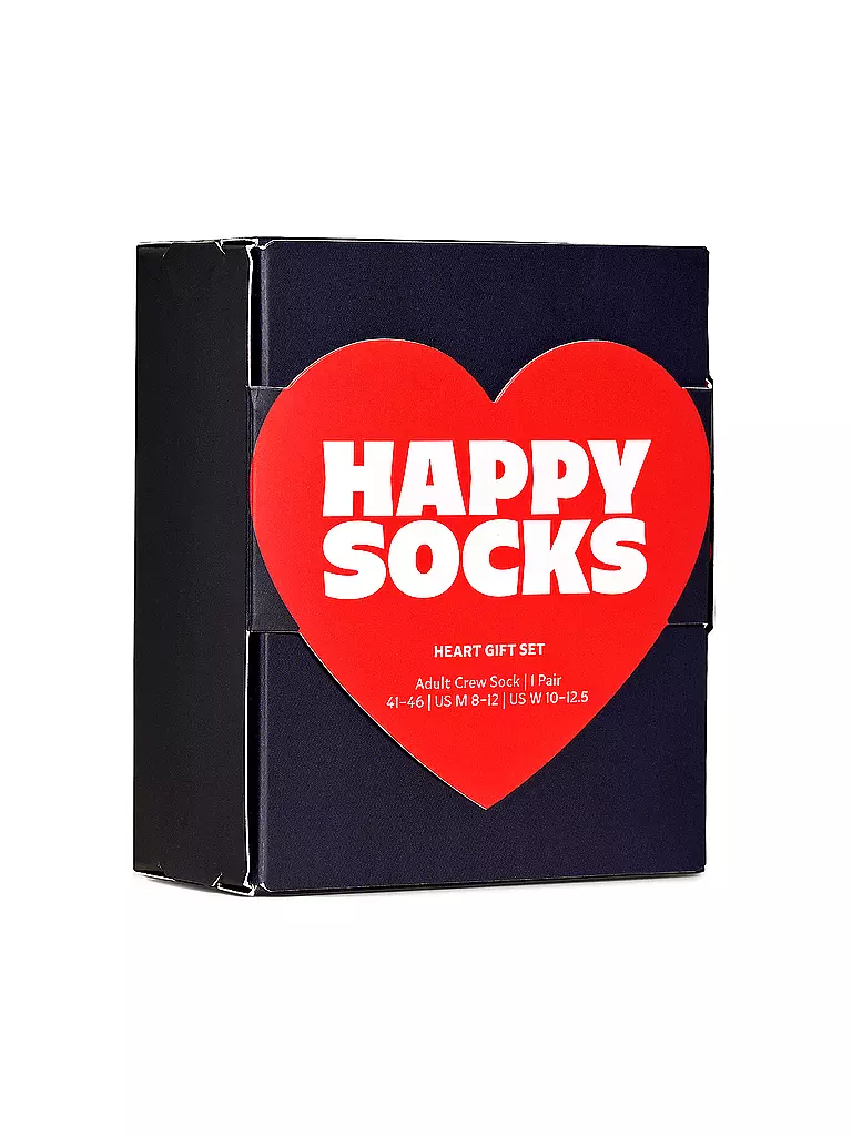 HAPPY SOCKS | Herren Geschenkbox Socken HEART 41-46 navy | dunkelblau