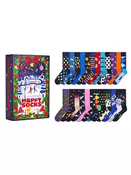 HAPPY SOCKS | Herren Geschenkset 24er Pkg ADVENT CALENDAR 41-46 navy | Dunkelblau