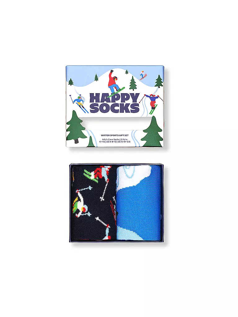 HAPPY SOCKS | Herren Geschenkset 2er Pkg WINTER SPORTS 41-46 white | 