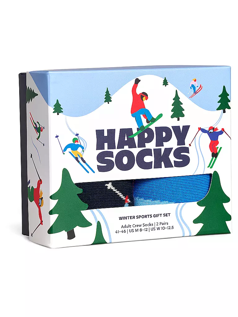 HAPPY SOCKS | Herren Geschenkset 2er Pkg WINTER SPORTS 41-46 white | 