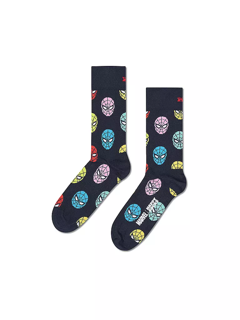 HAPPY SOCKS | Herren Geschenkset 3er Pkg SPIDER MAN 41-46 purple | 