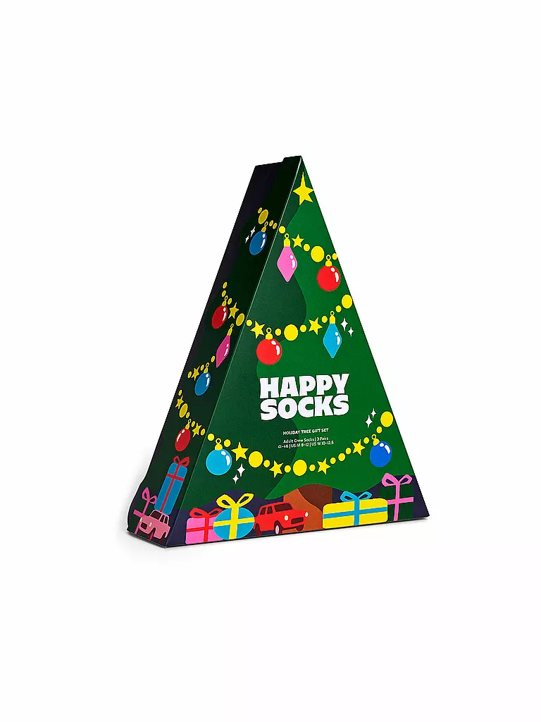 HAPPY SOCKS | Herren Geschenkset 3er Pkg. HOLIDAY 41-46 green | 
