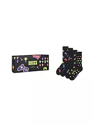 HAPPY SOCKS | Herren Geschenkset 4er Pkg GAMER 41-46 black | schwarz