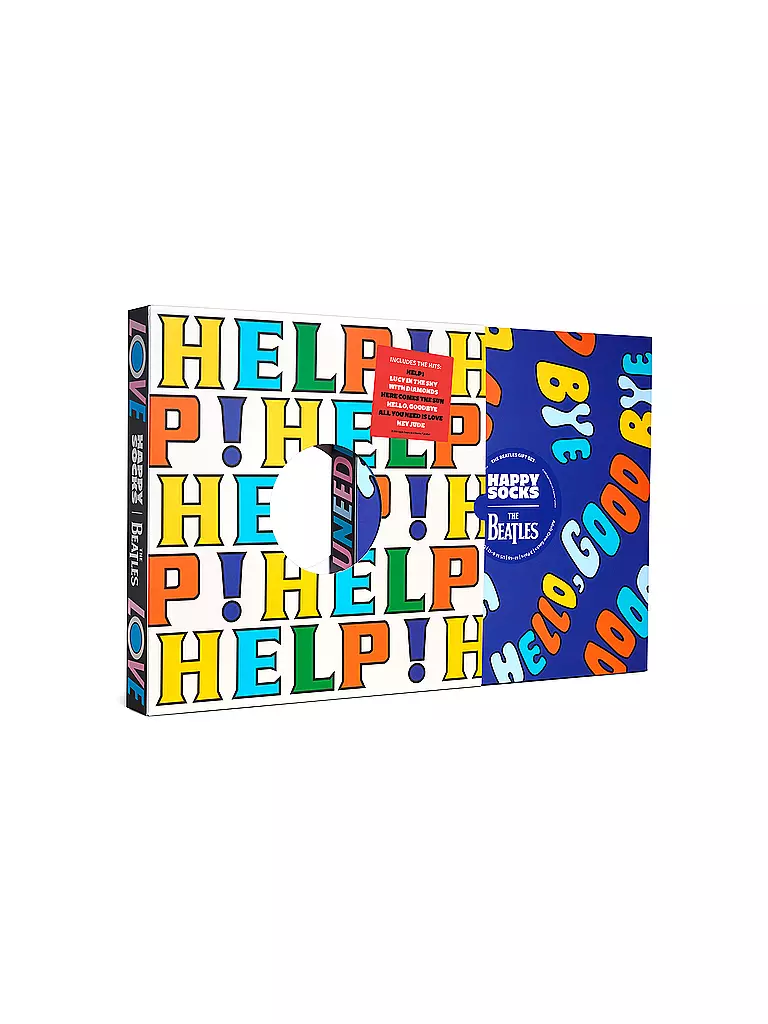 HAPPY SOCKS | Herren Geschenkset 6er Pkg. THE BEATLES 41-46 black | 