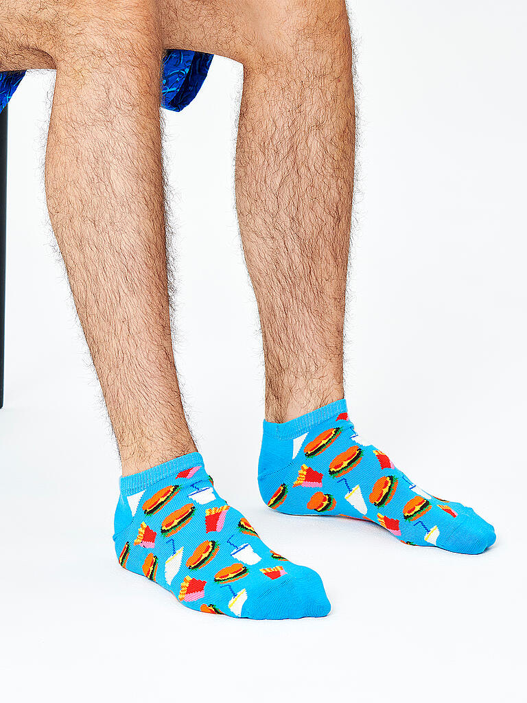 HAPPY SOCKS | Herren Sneaker Socken BURGER bunt | bunt