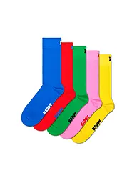 HAPPY SOCKS | Herren Socken 5er Pkg. SOLID 41-46 blue | blau