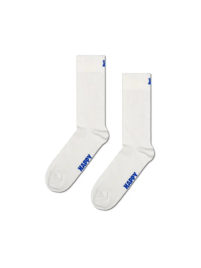 HAPPY SOCKS | Herren Socken 5er Pkg. SOLID 41-46 white | 