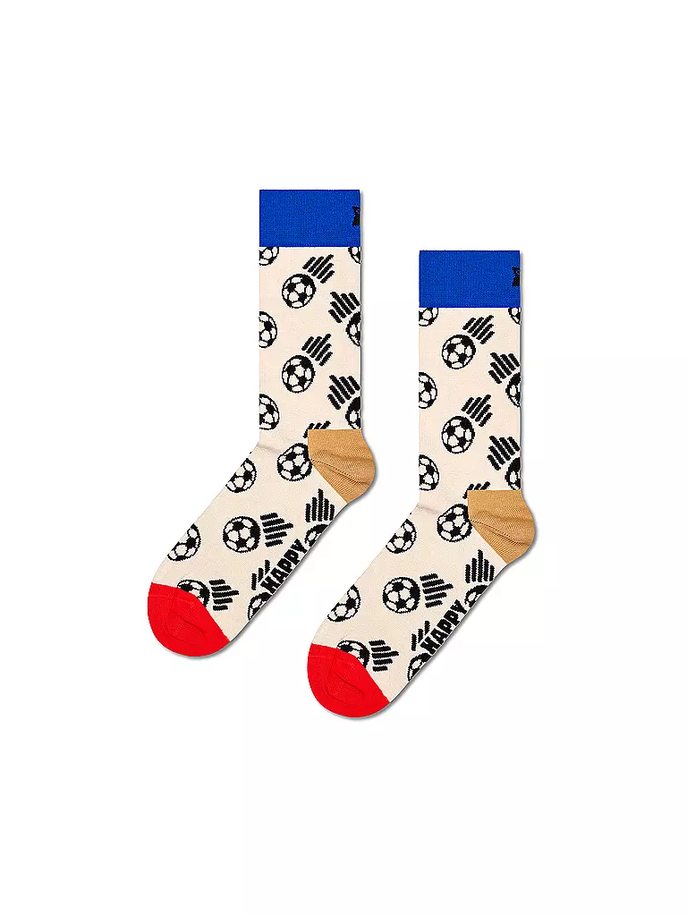 HAPPY SOCKS | Herren Socken FOOTBALL 41-46 beige | creme