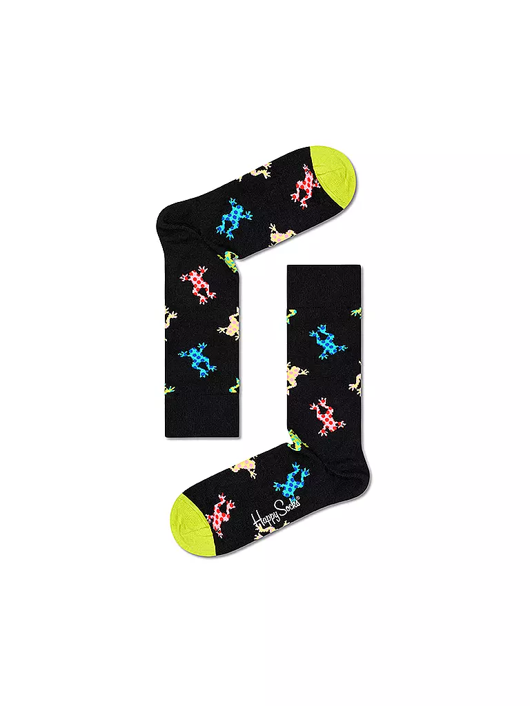 HAPPY SOCKS | Herren Socken FROG black / multi | schwarz