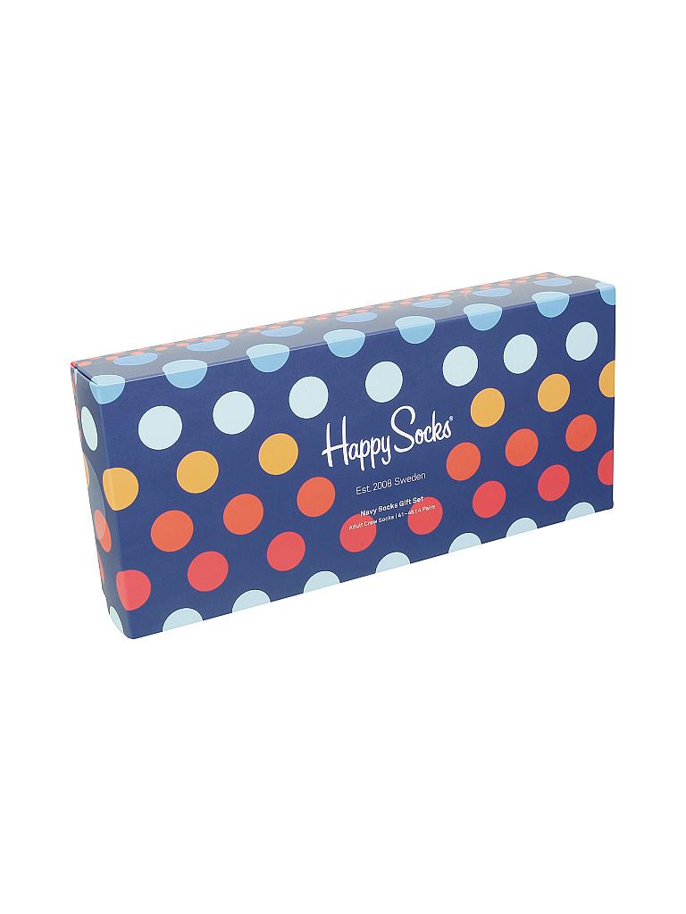 HAPPY SOCKS | Herren Socken Geschenkbox NAVY 4-er Pkg. bunt | bunt