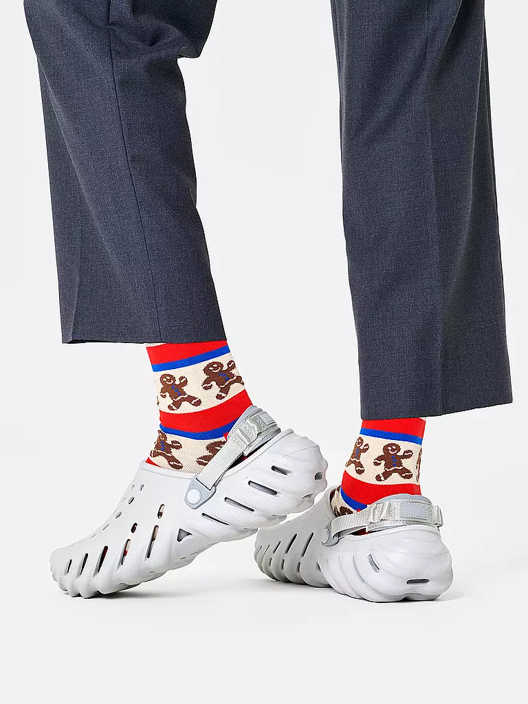 HAPPY SOCKS | Herren Socken GINGERBREAD Gr. 41 - 46 red | 