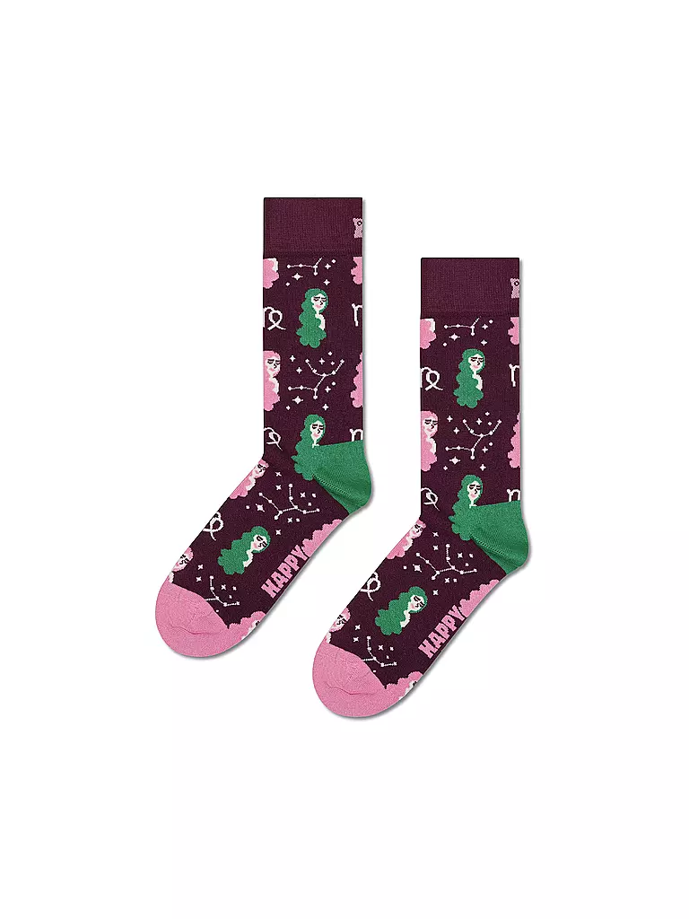 HAPPY SOCKS | Herren Socken JUNGFRAU 41-46 navy | dunkelrot