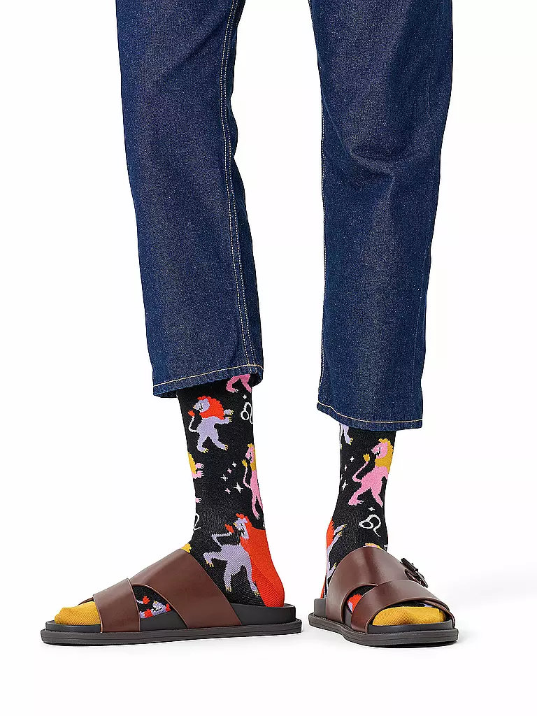 HAPPY SOCKS | Herren Socken LÖWE  41-46 navy | schwarz