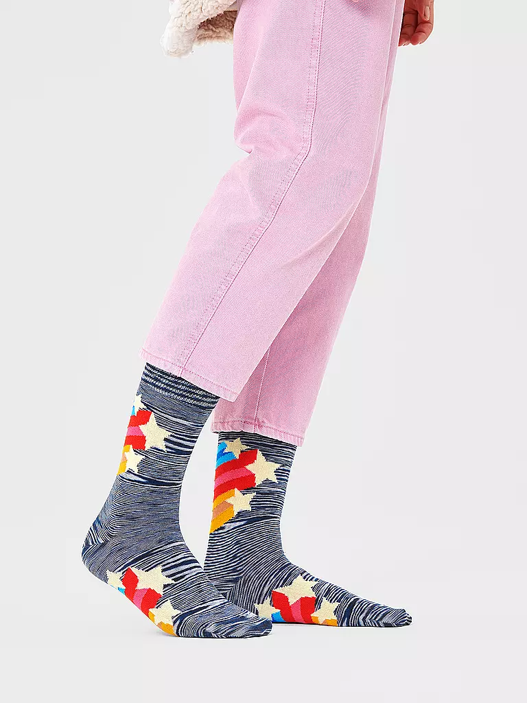 HAPPY SOCKS | Herren Socken SHOOTING STARS medium grey | grau