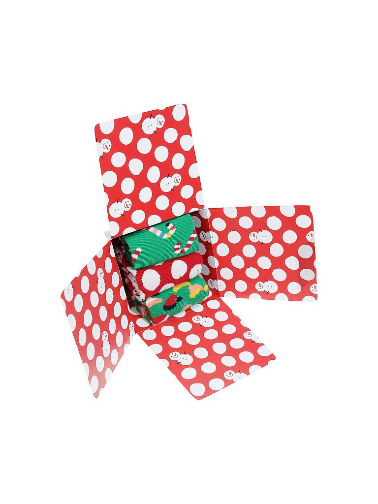 HAPPY SOCKS | Herren-Socken Geschenkbox 3-er "Holiday Tree" 41-46 | 