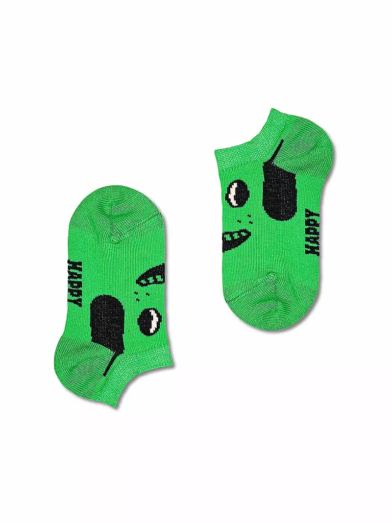 HAPPY SOCKS | Kinder Sneaker Socken DOG 2er Pkg green | grün