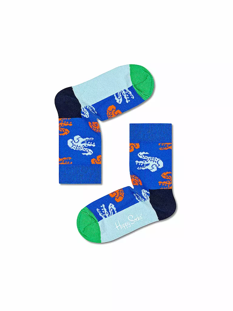HAPPY SOCKS | Kinder Socken CROCODILE medium blue | blau