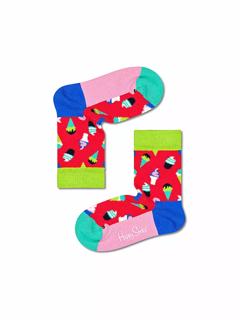 HAPPY SOCKS | Kinder Socken ICE CREAM dark pink | bunt