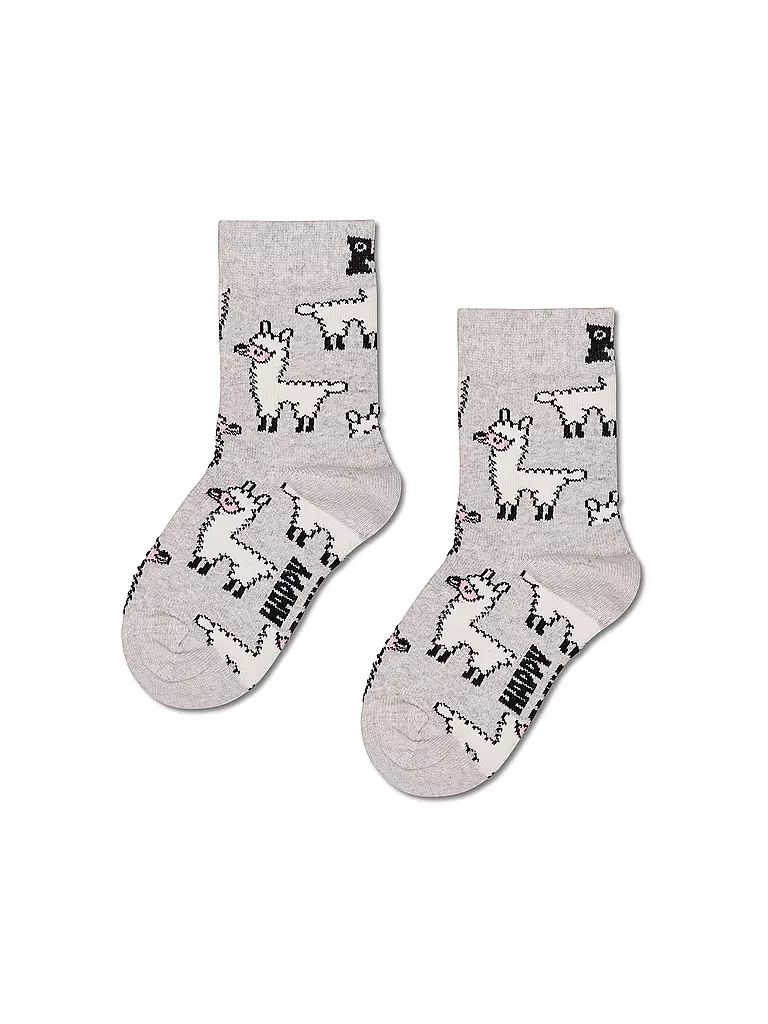 HAPPY SOCKS | Kinder Socken LLAMA grey | hellgrau