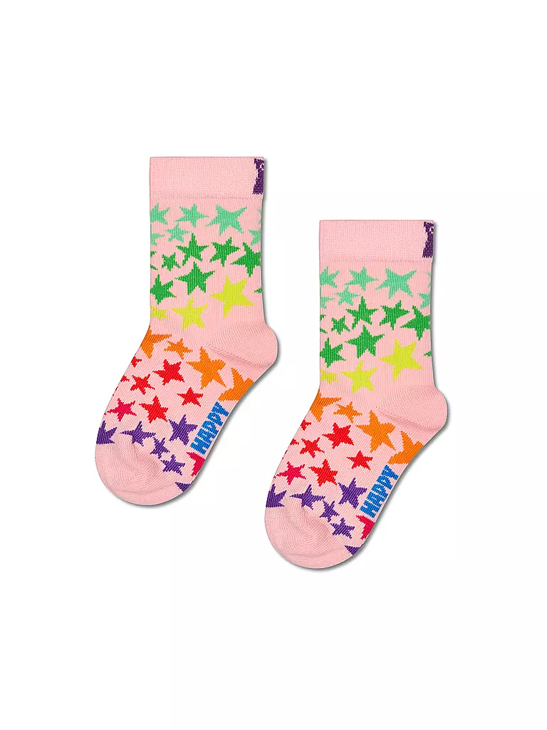 HAPPY SOCKS | Kinder Socken STAR pink | rosa
