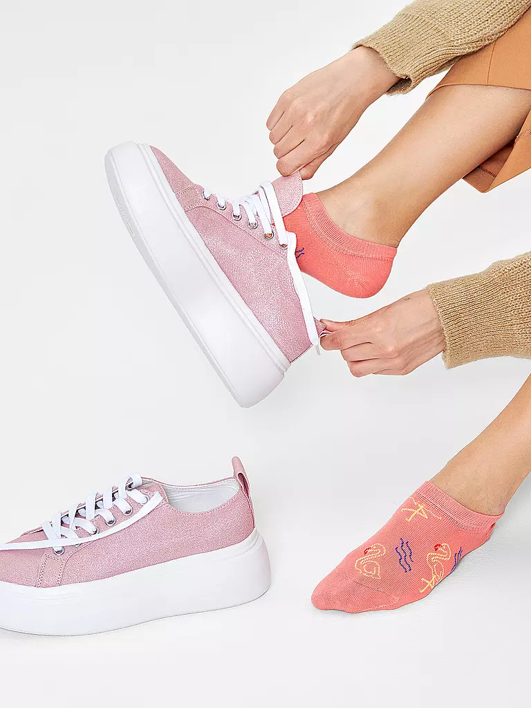 HAPPY SOCKS | Sneaker Socken FLAMINGO NO SHOW 36-40 medium orange | orange
