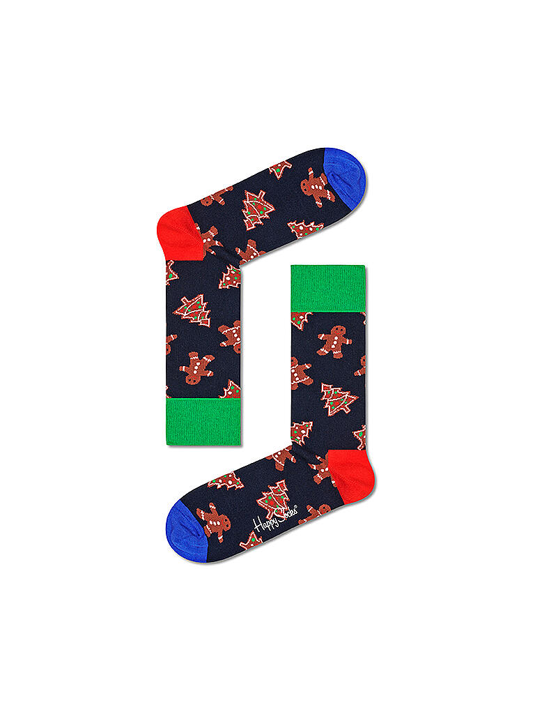 HAPPY SOCKS | Socken Geschenkbox Gingerbread Cookies | blau