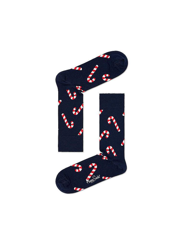 HAPPY SOCKS | Weihnachtssocken Geschenkbox 3er Pkg 36-40 dark blue/navy | blau