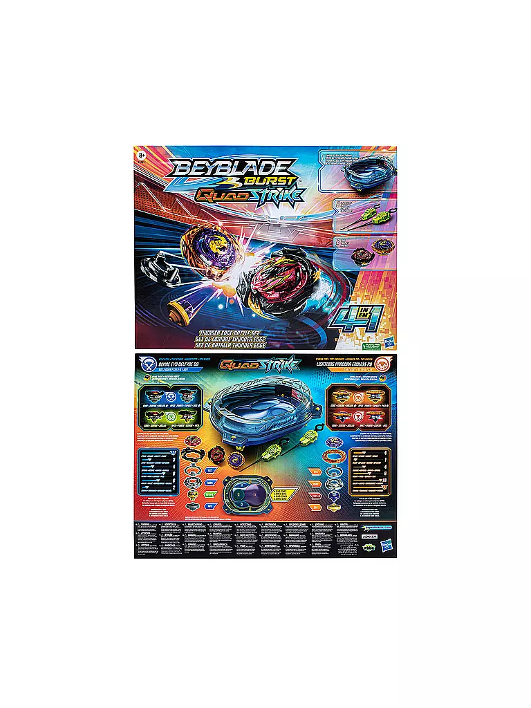 HASBRO | Beyblade Burst QuadStrike Thunder Edge Battle Set | keine Farbe