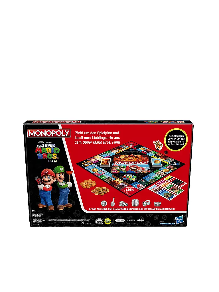 HASBRO | Brettspiel -  Monopoly Super Mario Bros. Film Edition | keine Farbe