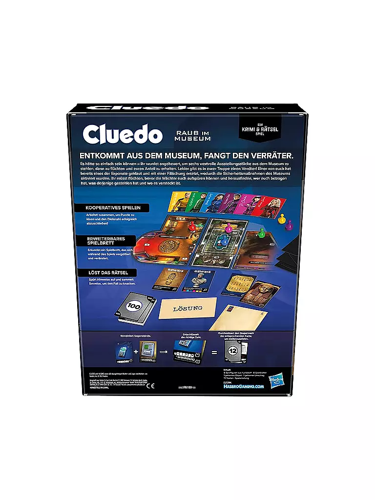 HASBRO | Brettspiel - Cluedo Raub im Museum | keine Farbe
