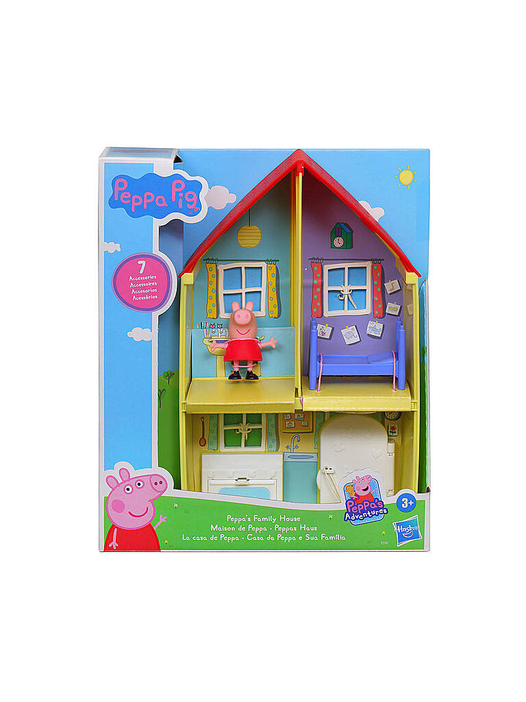 Peppa Pig Großes Haus Spielset - 80 Cm Puppenhaus Mit 3 Figuren & Zubehör