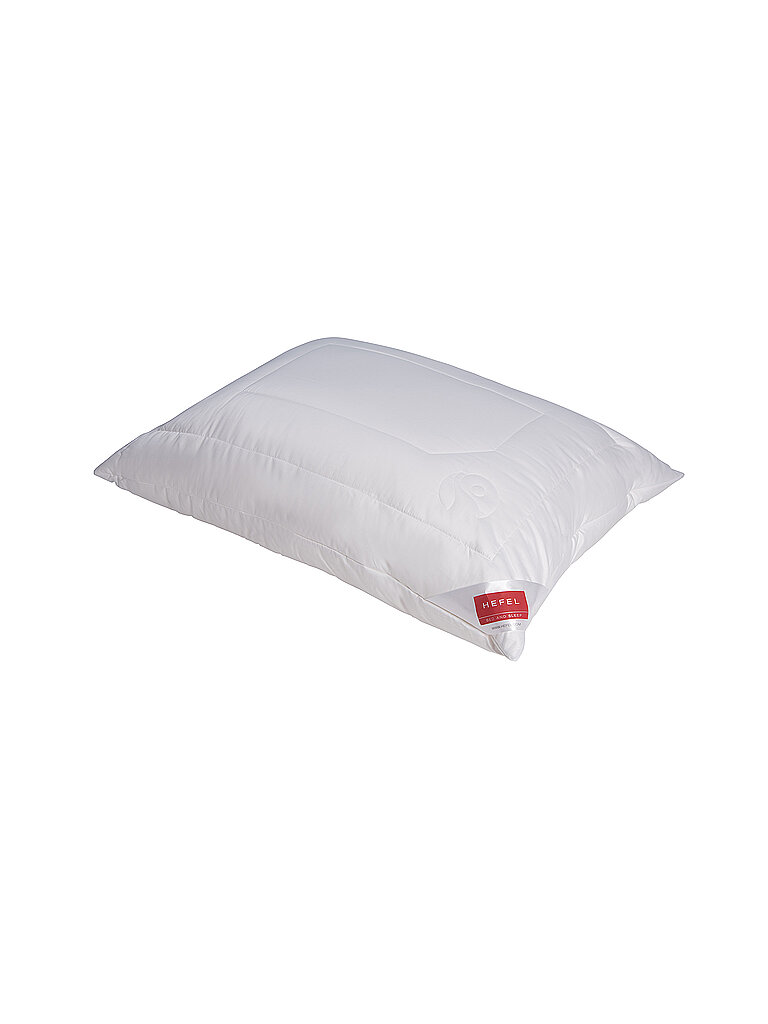 Naturfaserkopfkissen HEFEL Klima Control Fair Kopfkissen Gr B L 80 cm x 40 cm Baumwolle 1 St weiß Allergiker Kopfkissen