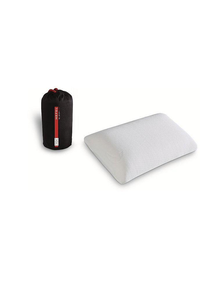 HEFEL Almohada de viaje Sleep Fit 25x45cm blanco
