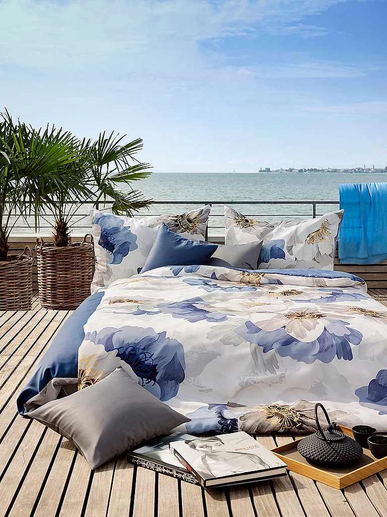 HEFEL Linge de lit Tencel Antibes 70x90cm / 140x200cm Bleu bleu