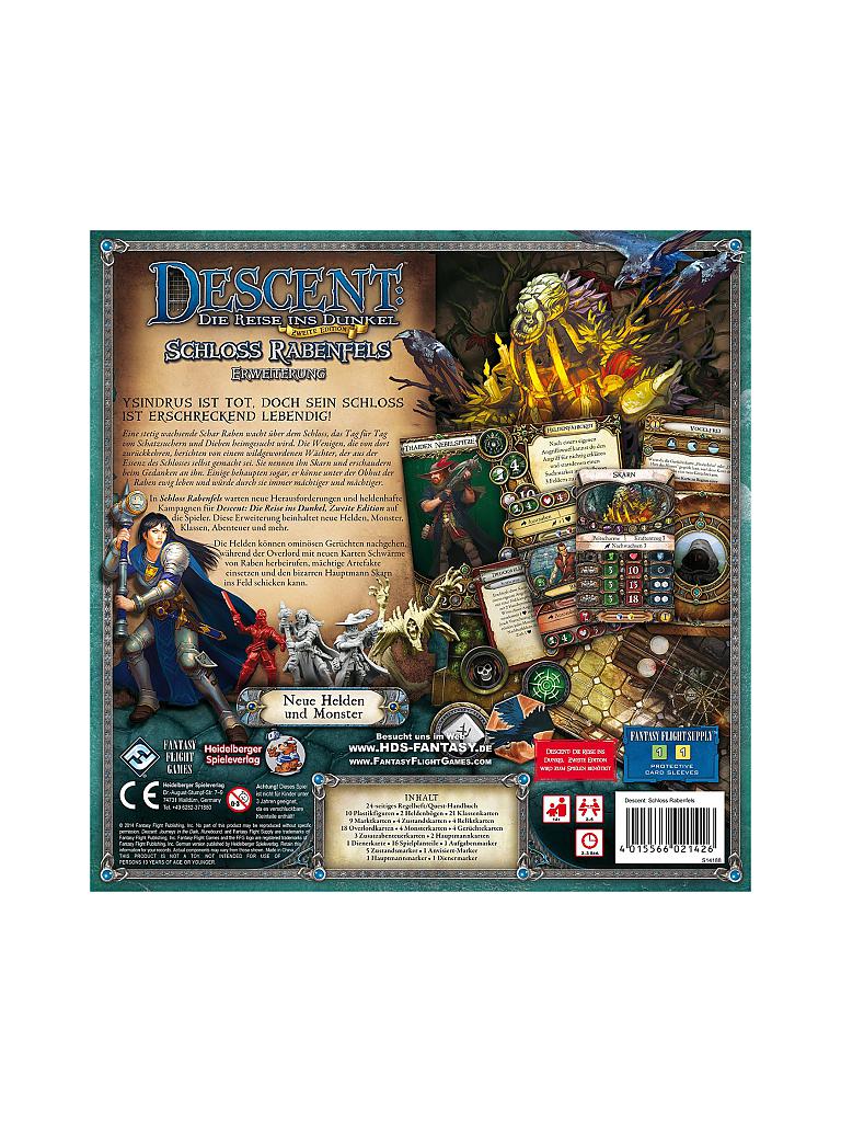 HEIDELBERGER SPIELEVERLAG | Descent 2nd Edition - Schloss Rabenfels (Erweiteurng) | keine Farbe