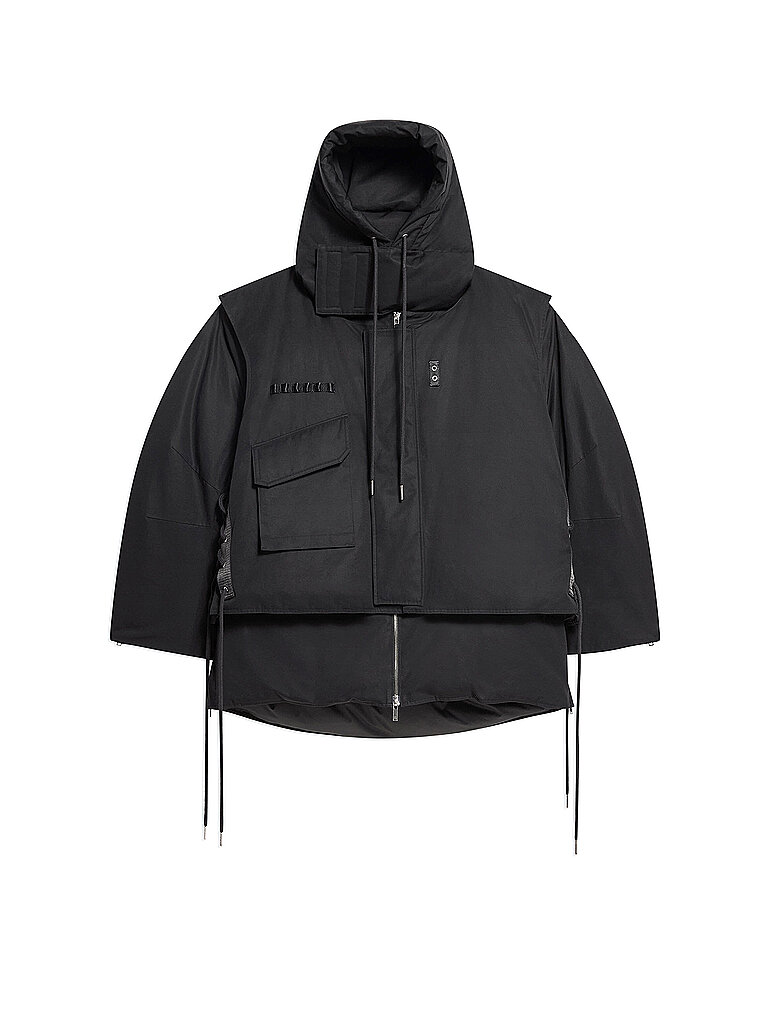 HELMUT LANG Daunenparka ARCTIC LAYERED JACKET schwarz | L