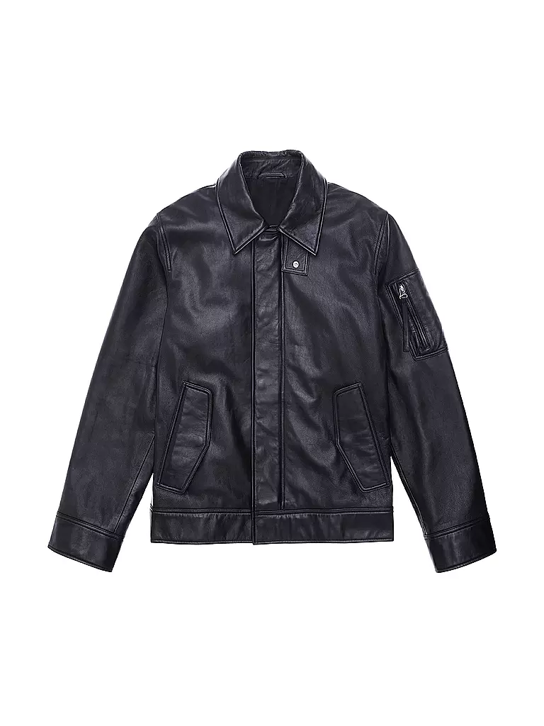 HELMUT LANG | Lederjacke | schwarz