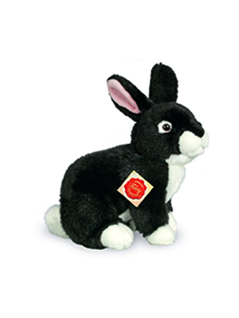 HERMANN TEDDY | Plüschtier - Hase sitzend schwarz 25cm | keine Farbe