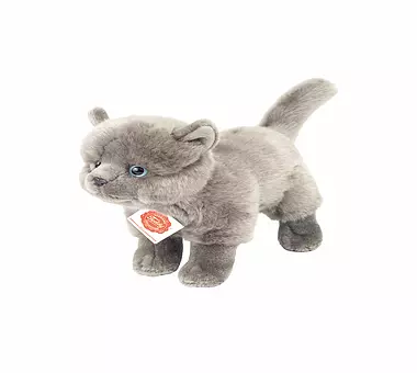 HERMANN TEDDY Plüschtier - Karthäuserkatze stehend 20cm