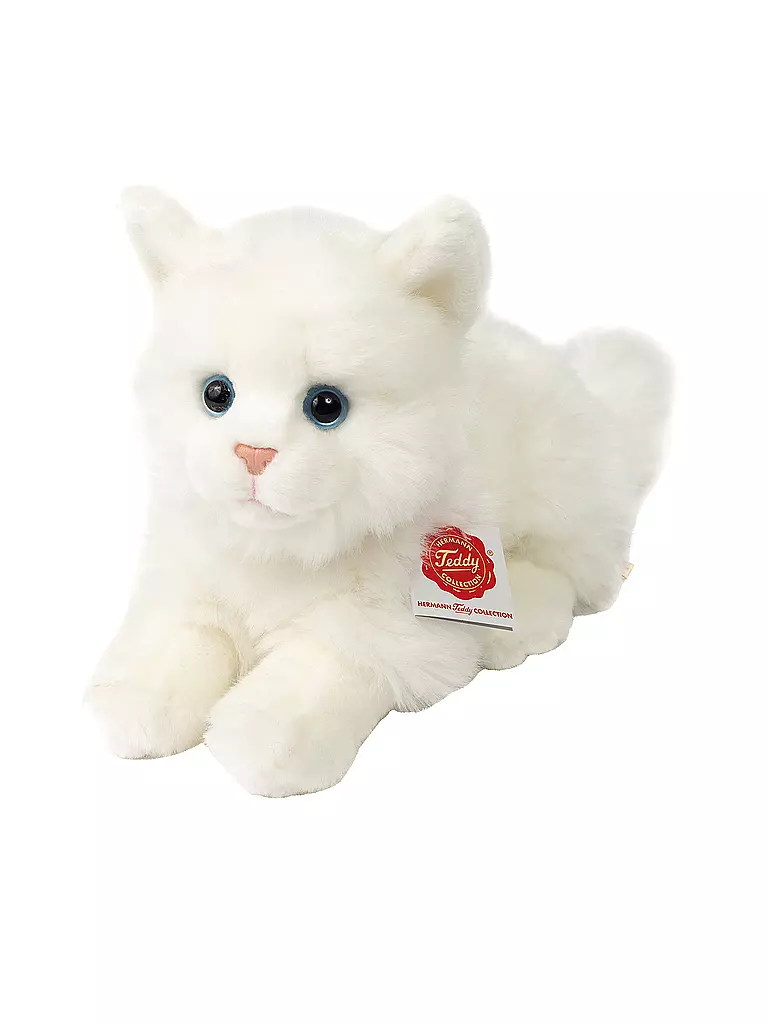 HERMANN TEDDY | Plüschtier - Katze Britisch Kurzhaar weiss 20cm | creme