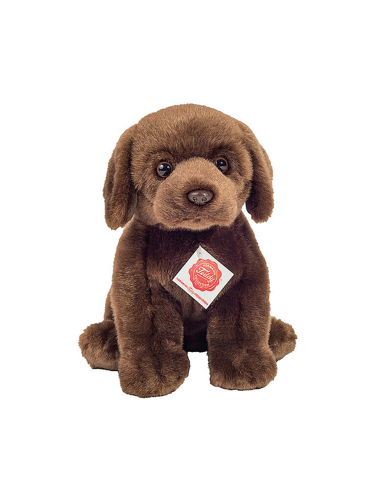 HERMANN TEDDY | Plüschtier - Labrador sitzend dunkelbraun 25cm | keine Farbe