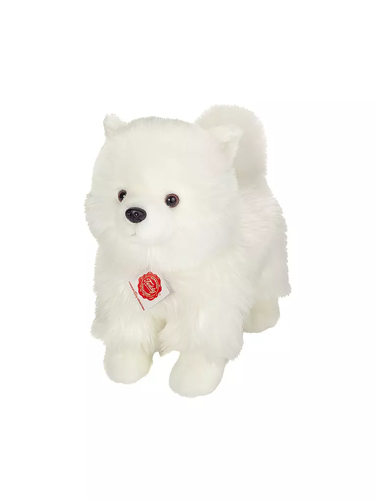 HERMANN TEDDY | Plüschtier - Zwergspitz weiß stehend 35 cm | keine Farbe