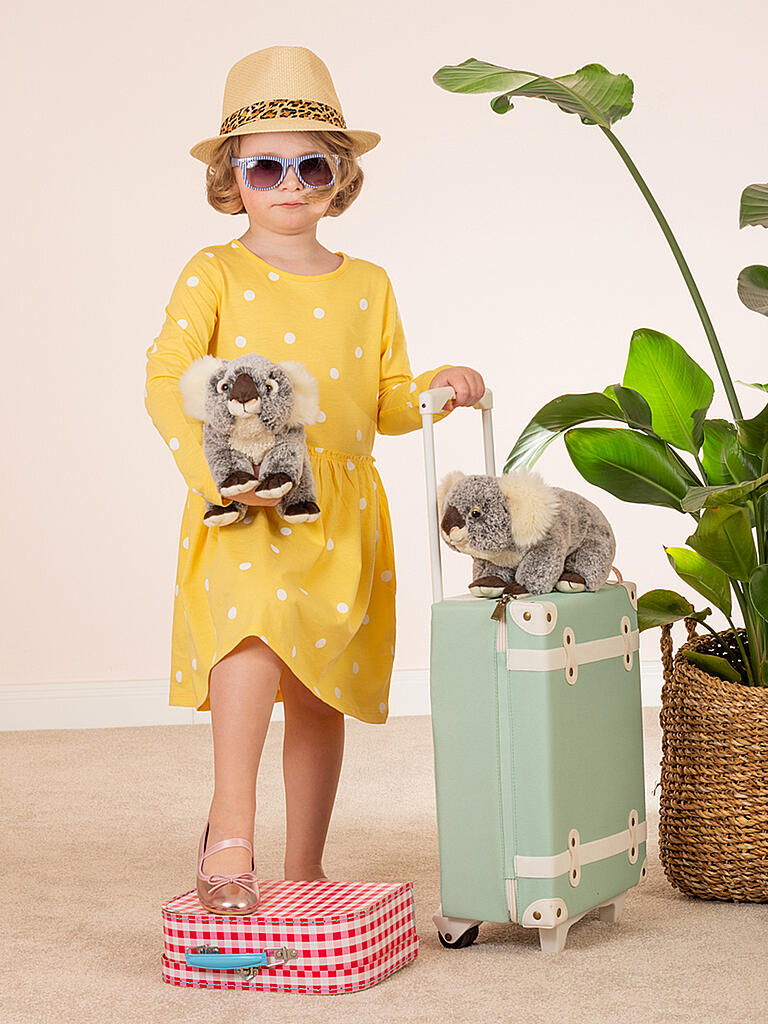 Peluche Koala Hermann Teddy Assis - Animal En Peluche Doux - Gris - 18x12x10 Cm - Neuf
