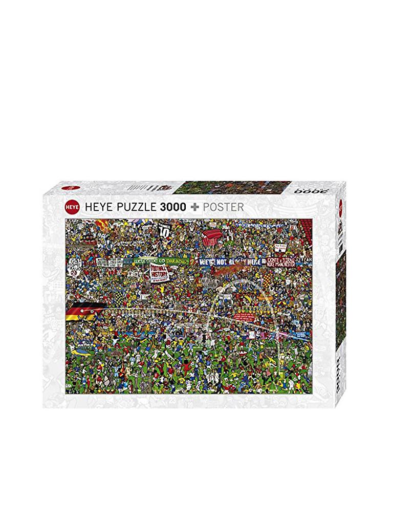 HEYE | Puzzle - Fussball History - Alex Bennett (3000 Teile) Limitierte Auflage mit Golddruck | 