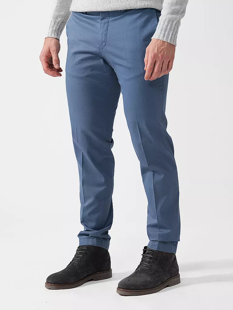 HILTL | Chino TILO Slim Fit | blau