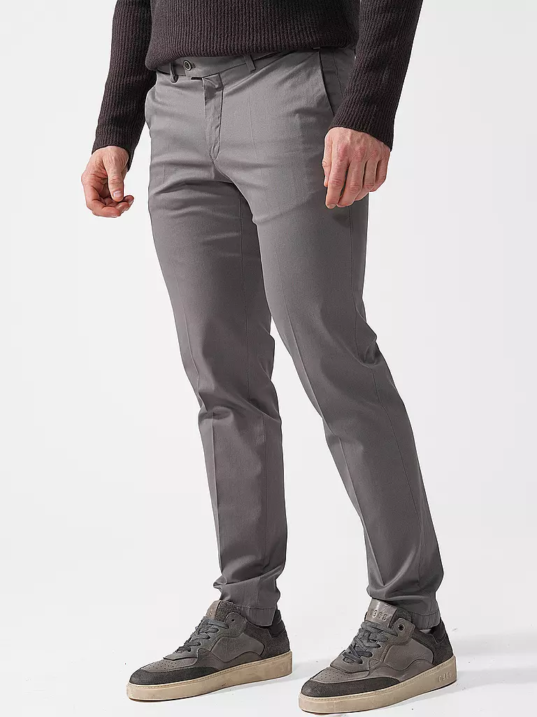 HILTL | Chino TILO Slim Fit | grau
