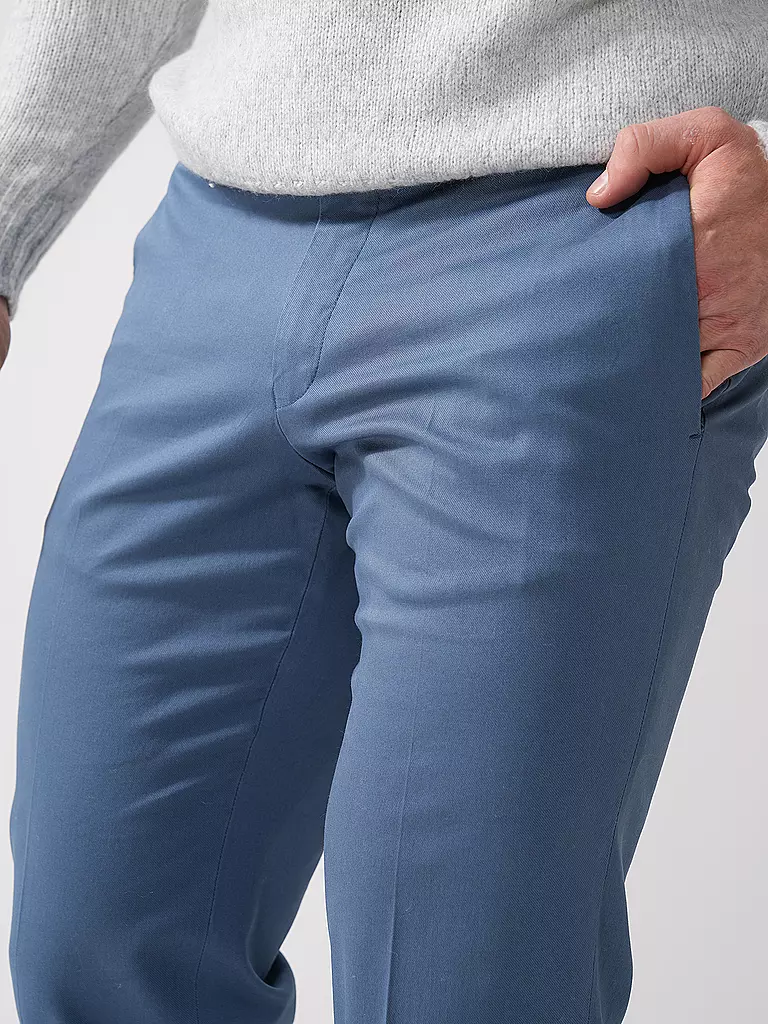 HILTL | Chino TILO Slim Fit | blau