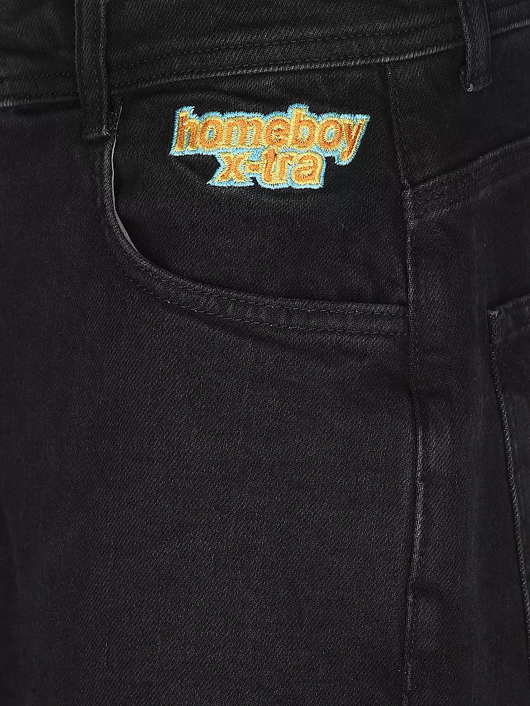 HOMEBOY | Jeansshorts   X-TRA BAGGY | schwarz